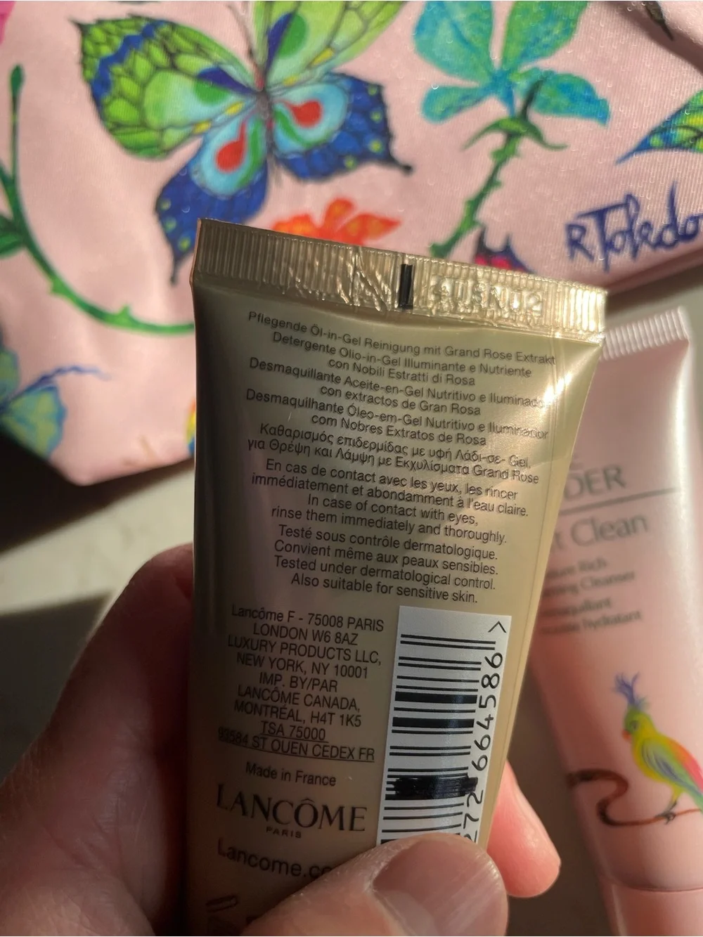 Brand New Lancôme Clean 50ML Estée Laud Clean 60ML,Free Make Up Bag